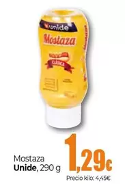 Oferta de Unide - Mostaza por 1,29€ en Unide Market