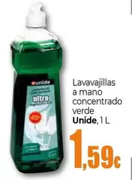 Oferta de Unide - Lavavajillas A Mano Concentrado Verde por 1,59€ en Unide Market