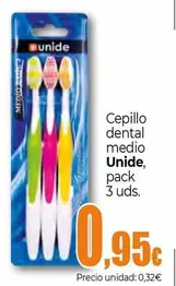 Oferta de Unide - Cepillo Dental Medio por 0,95€ en Unide Market