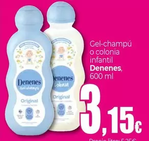 Oferta de Denenes - Gel Champu O Colonia Infantil por 3,15€ en Unide Market
