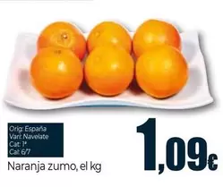 Oferta de Naranja Zumo por 1,09€ en Unide Supermercados