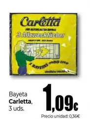 Oferta de Bayeta Carletta por 1,09€ en Unide Supermercados
