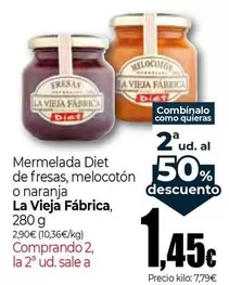 Oferta de La Vieja Fábrica - Mermelada Diet De Fresas por 1,45€ en UNIDE Alimentación