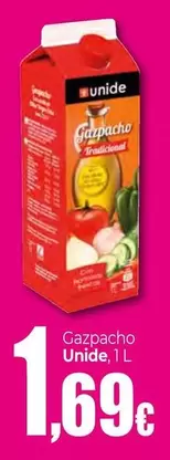 Oferta de Unide - Gazpacho por 1,69€ en UDACO