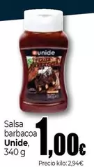 Oferta de Unide - Salsa Barbacoa por 1€ en Unide Supermercados