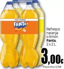 Oferta de Fanta - Refresco Naranja O Limon por 3€ en Unide Supermercados
