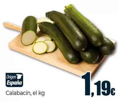 Oferta de Calabacin por 1,19€ en Unide Supermercados