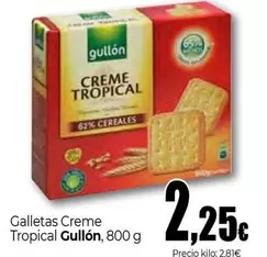 Oferta de Gullón - Galletas Creme Tropical por 2,25€ en Unide Supermercados