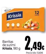 Oferta de Krissia - Barritas De Surimi por 2,49€ en Unide Market