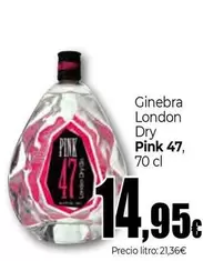 Oferta de Pink 47 - Ginebra London Dry por 14,95€ en Unide Market