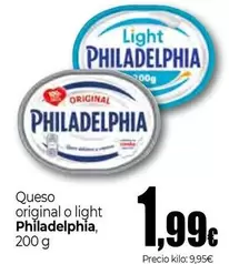 Oferta de Philadelphia - Queso Original O Light por 1,99€ en Unide Market