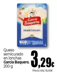 Oferta de García Baquero - Queso Semicurado En Lonchas por 3,29€ en Unide Market