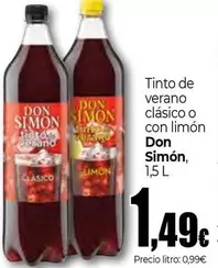 Oferta de Don Simón - Tinto De Verano Clasico O Con Limon por 1,49€ en Unide Market