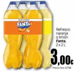 Oferta de Fanta - Refresco Naranja O Limon por 3€ en Unide Market
