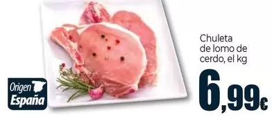 Oferta de Chuleta De Lomo De Cerdo por 6,99€ en Unide Market