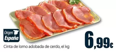 Oferta de Cinta De Lomo Adobada De Cerdo por 6,99€ en Unide Market