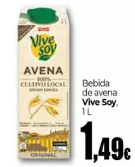 Oferta de ViveSoy - Bebida De Avena por 1,49€ en Unide Market