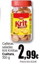 Oferta de Cuétara - Galletas Saladas Krit Krititas por 2,99€ en Unide Market