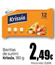 Oferta de Krissia - Barritas De Surimi por 2,49€ en Unide Market