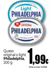 Oferta de Philadelphia - Queso Original O Light por 1,99€ en Unide Market
