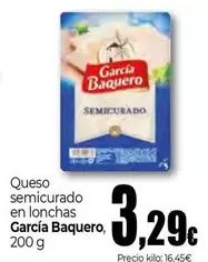 Oferta de García Baquero - Queso Semicurado En Lonchas por 3,29€ en Unide Market