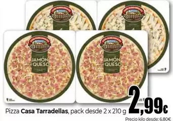 Oferta de Casa Tarradellas - Pizza por 2,99€ en Unide Market