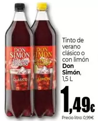 Oferta de Don Simón - Tinto De Verano Clasico O Con Limon por 1,49€ en Unide Market
