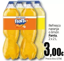 Oferta de Fanta - Refresco Naranja O Limon por 3€ en Unide Market