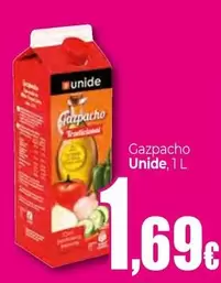 Oferta de Unide - Gazpacho por 1,69€ en UNIDE Alimentación