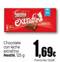 Oferta de Nestlé - Chocolate Con Leche Extrafino por 1,69€ en UNIDE Alimentación