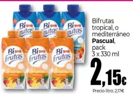 Oferta de Pascual -  Bifrutas Tropical, O Mediterráneo por 2,15€ en UNIDE Alimentación