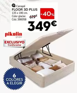 Oferta de Pikolin - Canapé Floor 3D Plus por 349€ en Conforama