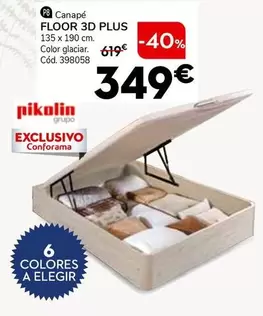 Oferta de Pikolin - Canapé Floor 3D Plus por 349€ en Conforama