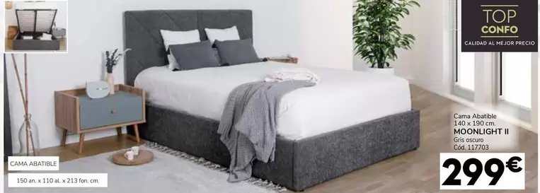 Oferta de Cama Abatible 140 X 190 Cm. Moonlight II por 299€ en Conforama