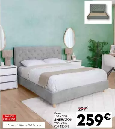 Oferta de Cama 150 X 190 Cm/ Sheraton  por 259€ en Conforama