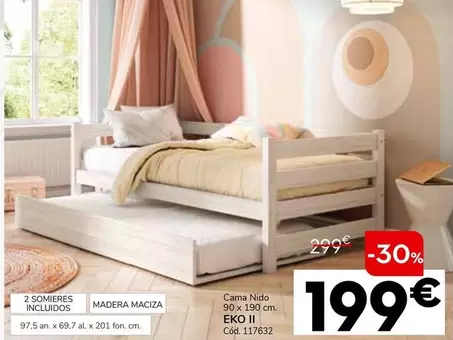 Oferta de Cama Nido 90 X 190 Cm por 199€ en Conforama
