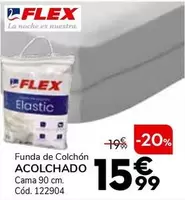 Oferta de Flex - Funda De Colchón Acolchado/ Cama 90 Cm por 15,99€ en Conforama