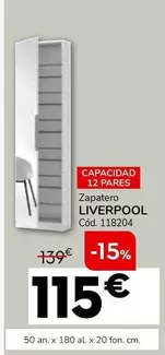 Oferta de Zapatero Liverpool por 115€ en Conforama
