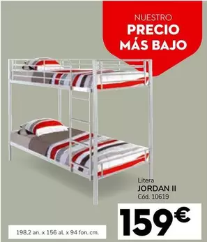 Oferta de Litera Jordan II por 159€ en Conforama