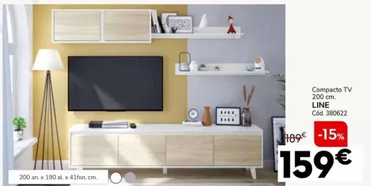 Oferta de Compacto Tv 200 Cm/ Line  por 159€ en Conforama