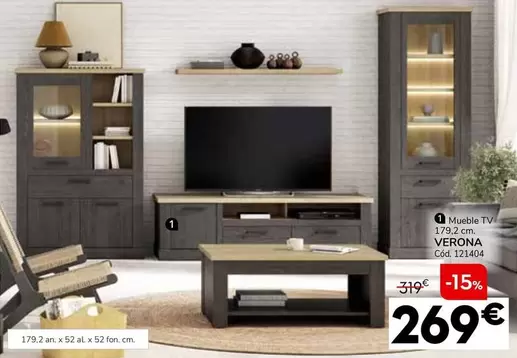 Oferta de Mueble TV 179.2 Cm/ Verona por 269€ en Conforama