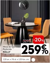 Oferta de Mesa De Comedor Redonda Kelly por 259,7€ en Conforama