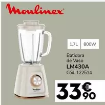 Oferta de Moulinex - Batidora De Vaso LM430A por 33,9€ en Conforama