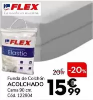 Oferta de Flex - Funda De Colchón Acolchado/ Cama 90 Cm por 15,99€ en Conforama