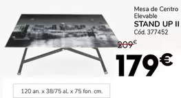 Oferta de Mesa De Centro Elevable Stand Up II por 179€ en Conforama