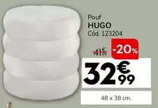 Oferta de Pouf Hugo por 32,99€ en Conforama