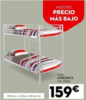 Oferta de Litera Jordan II por 159€ en Conforama