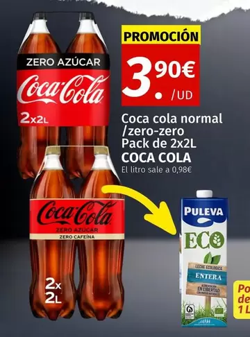 Oferta de Coca-Cola - Coca Cola Normal / Zero-zero por 3,9€ en Maskom Supermercados