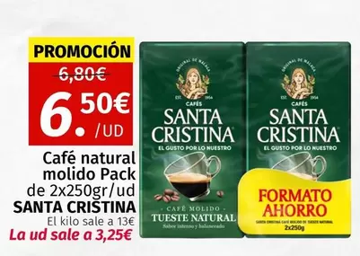 Oferta de Intenso - Cafe Natural Molido Pack por 6,5€ en Maskom Supermercados