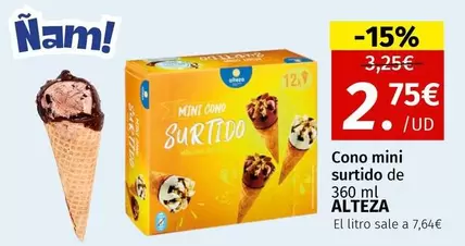 Oferta de Alteza - Cono Mini Surtido De por 2,75€ en Maskom Supermercados